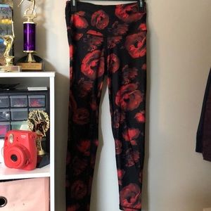 Rose Print Leggings